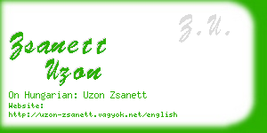 zsanett uzon business card